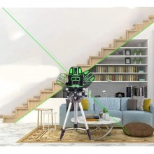 Livella laser tracciatore autolivellante 360º rotazione 5 linee verdi Q-SP01 
