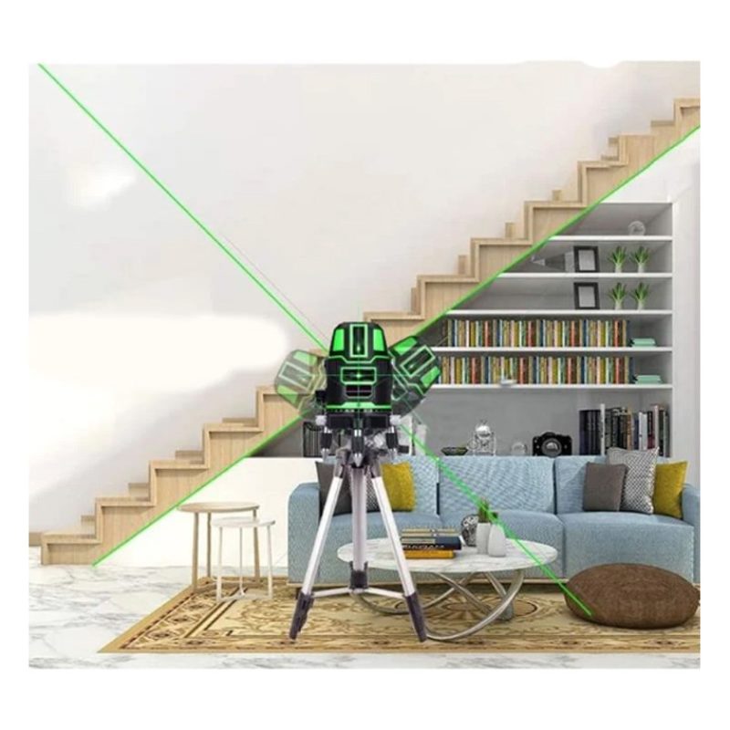 Livella laser tracciatore autolivellante 360º rotazione 5 linee ver...