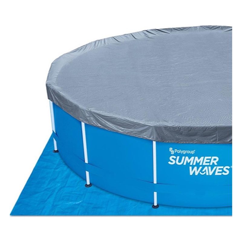 Summer Waves Telo copertura piscina fuoriterra tonda rotonda piscin...