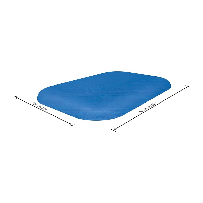 Telo di copertura per piscina family Rettangolare 262x175 cm blu Be...