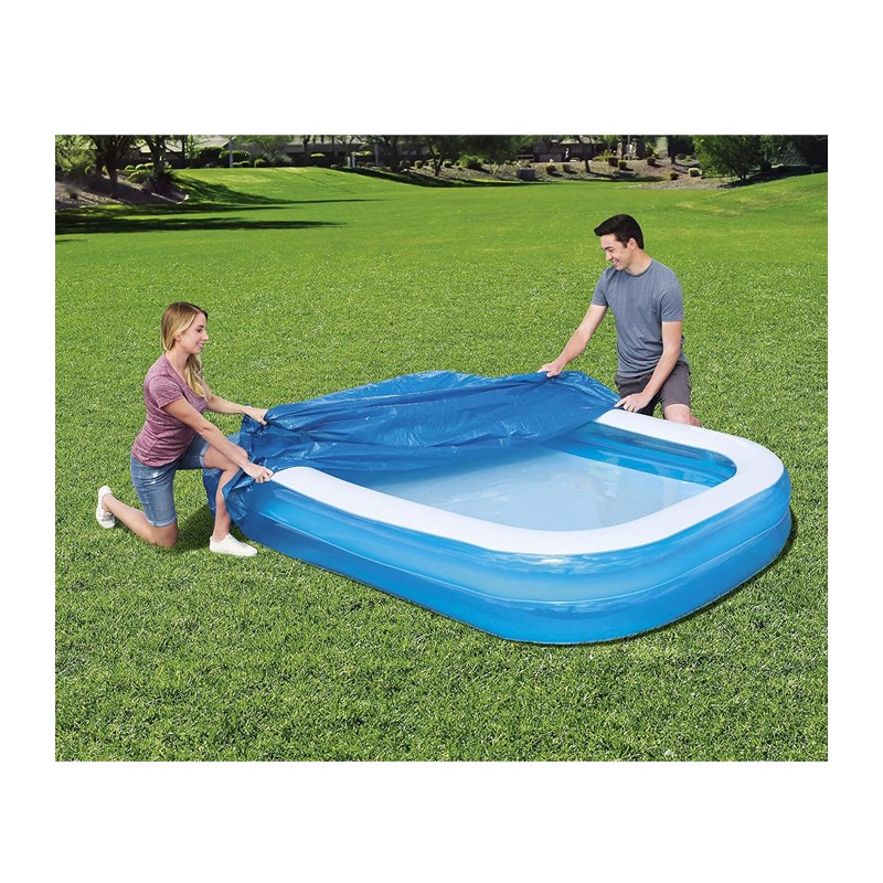 Telo di copertura per piscina family Rettangolare 262x175 cm blu Be...