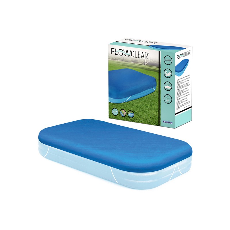 Telo di copertura per piscina family Rettangolare 305x183 cm blu Be...