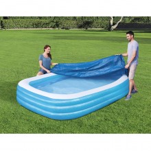 Telo di copertura per piscina family Rettangolare 305x183 cm blu Be...