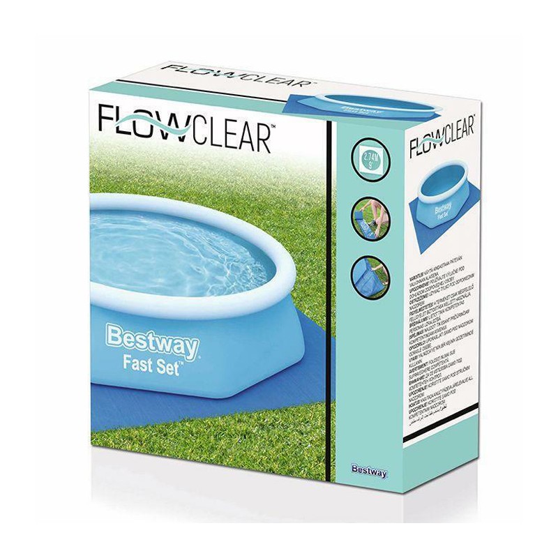 Bestway Tappeto di fondo per piscina da 274x274 cm fuoriterra Bestw...