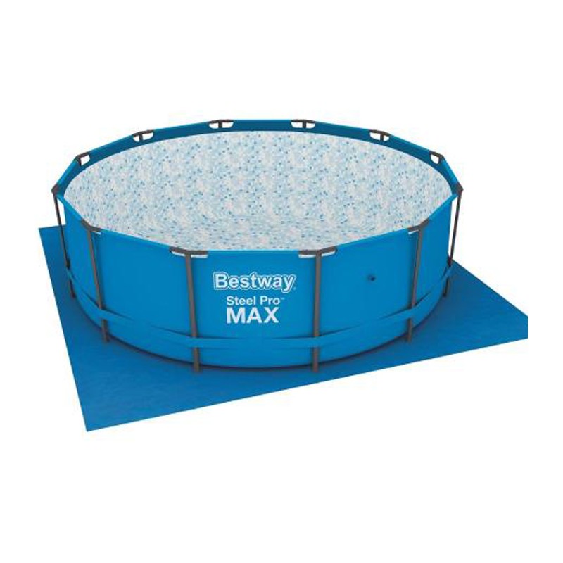 Bestway Telo base tappeto per piscina fuoriterra autoportante 396x396 cm 58002