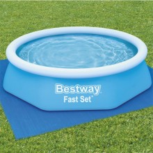 Bestway Telo base tappeto per piscina fuoriterra autoportante 396x396 cm 58002