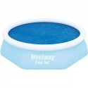 Telo Termico Per Piscina Fast Set Rotonda 244cm Copertura Blu Bestway 58060