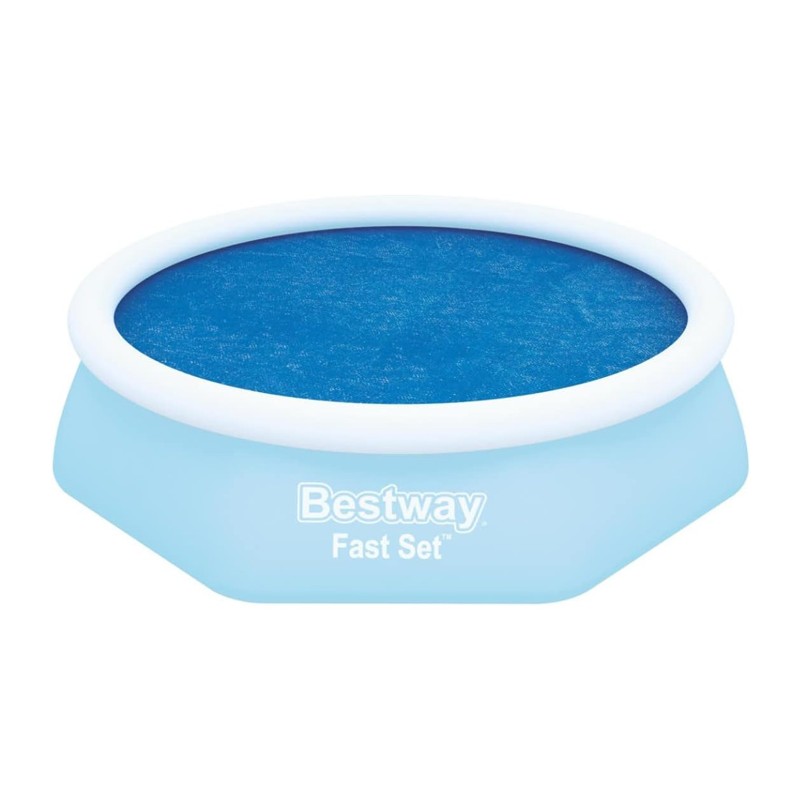 Telo Termico Per Piscina Fast Set Rotonda 244cm Copertura Blu Bestway 58060