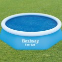 Telo Termico Per Piscina Fast Set Rotonda 244cm Copertura Blu Bestway 58060