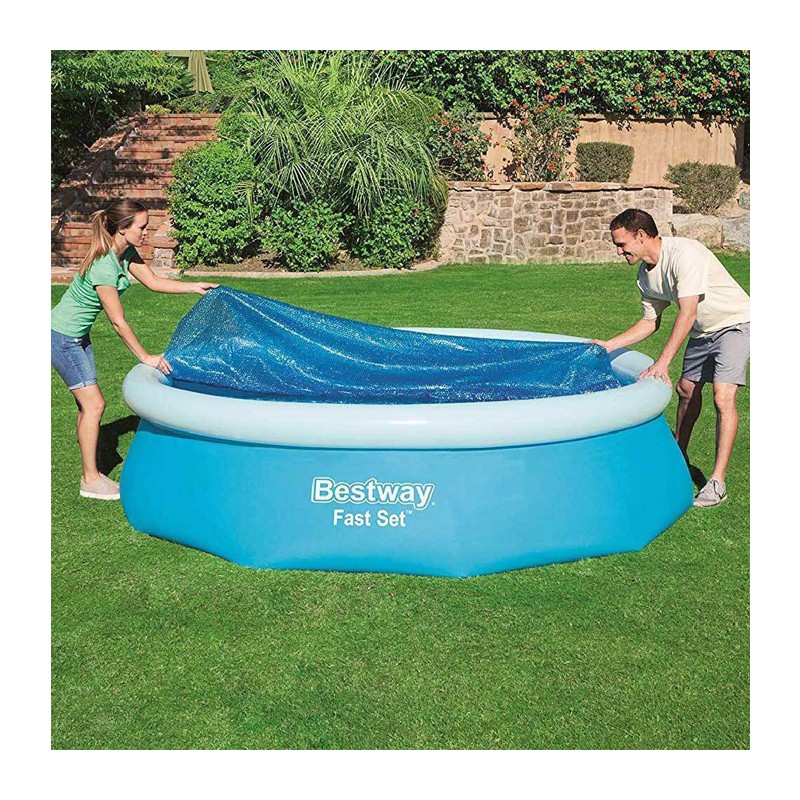 Bestway Telo Termico Per Piscina Fast Set Rotonda 244cm Copertura B...