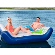 Materassino gonfiabile da piscina mare spiaggia Bestway 2 posti 221x174 cm