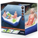 Materassino gonfiabile da piscina mare spiaggia Bestway 2 posti 221x174 cm