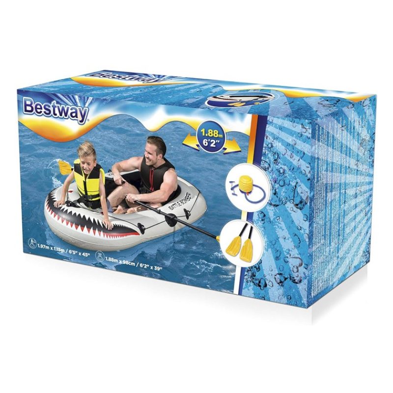 Bestway Bestway Canotto gonfiabile 2 persone con Remi e pompa ad Ar...