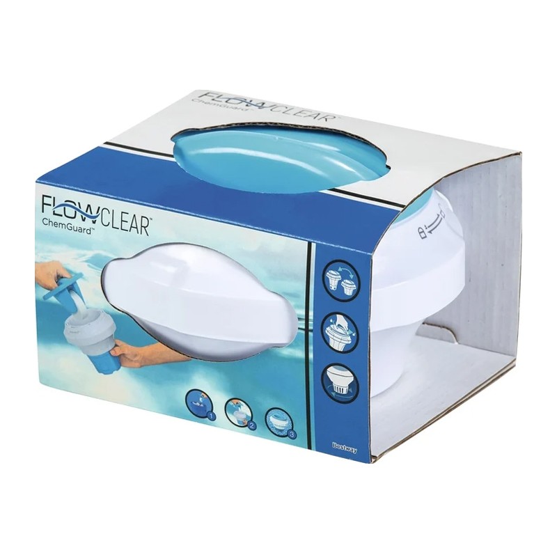 Bestway Dispenser Galleggiante per Pastiglie di Cloro e Bromo 7,6 c...