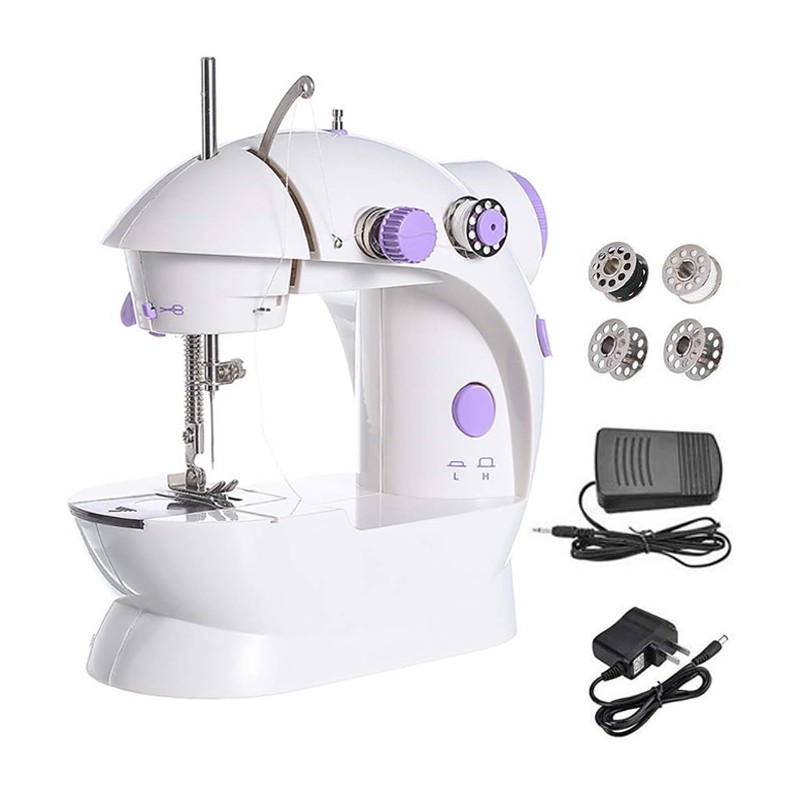 Mini macchina per cucire da cucito 4in1 portatile viaggio puntocroce filo sarta