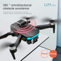 Mini drone S132 GPS 8K professionale fotocamera 360 motore brushless telecomando