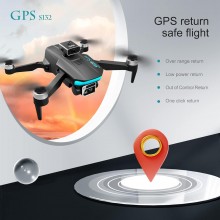 Mini drone S132 GPS 8K professionale fotocamera 360 motore brushless telecomando