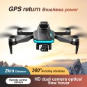Mini drone S132 GPS 8K professionale fotocamera 360 motore brushless telecomando