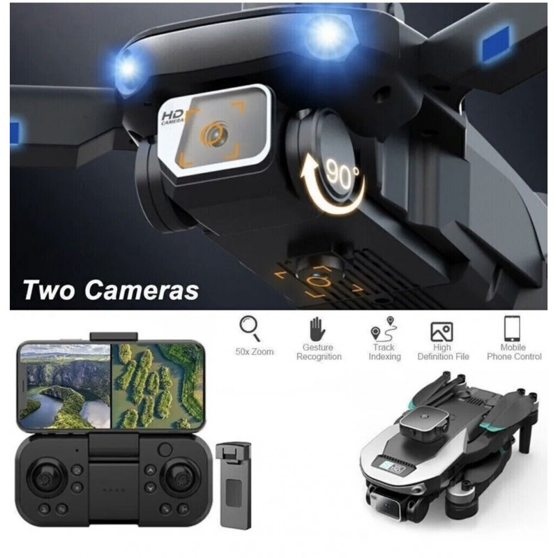 Drone S150 fotocame 4K GPS evitamento ostacoli professionale motore...