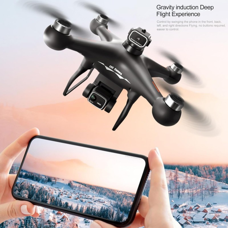 Hongu Drone S116 fotocamera 4K professionale evitamento ostacoli mo...