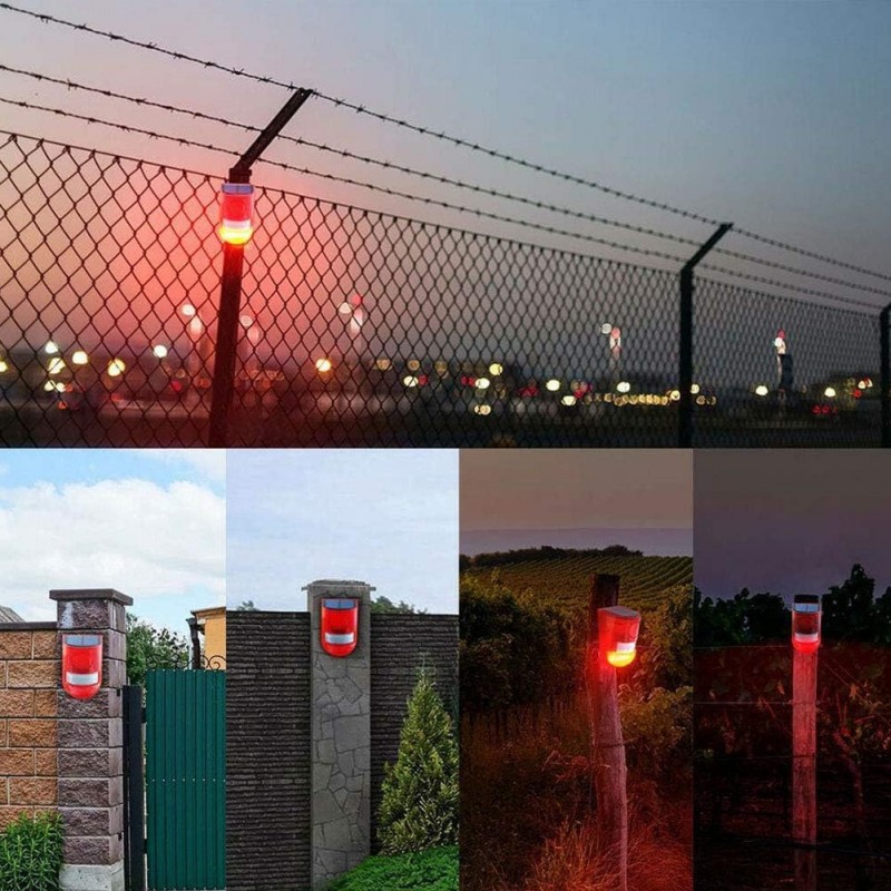 Allpress Luce led lampeggiante sirena sensore antifurto energia sol...