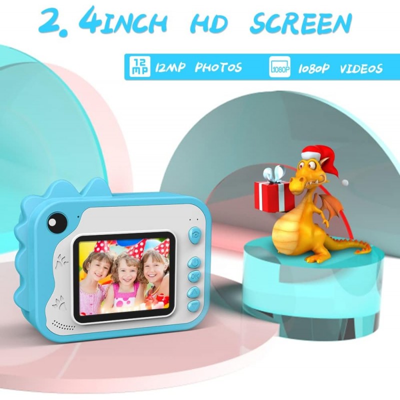 Hongu Fotocamera digitale per bambini macchina fotografica stampa i...