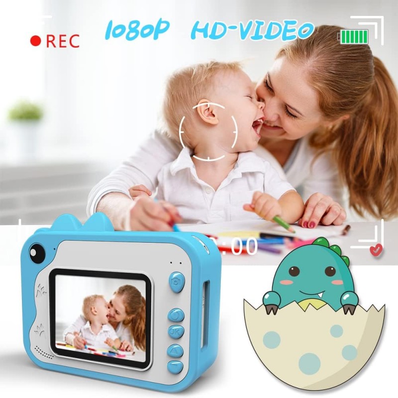 Hongu Fotocamera digitale per bambini macchina fotografica stampa i...