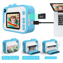 Fotocamera digitale per bambini macchina fotografica stampa istantanea 32Gb