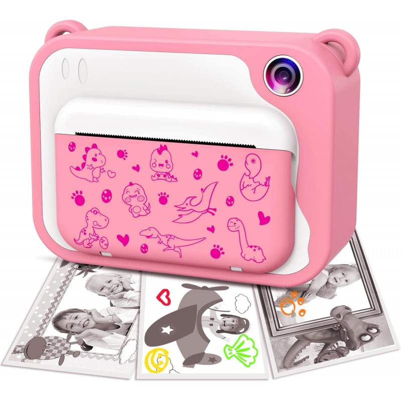 Hongu Fotocamera digitale per bambini macchina fotografica stampa i...