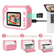 Fotocamera digitale per bambini macchina fotografica stampa istantanea 32Gb