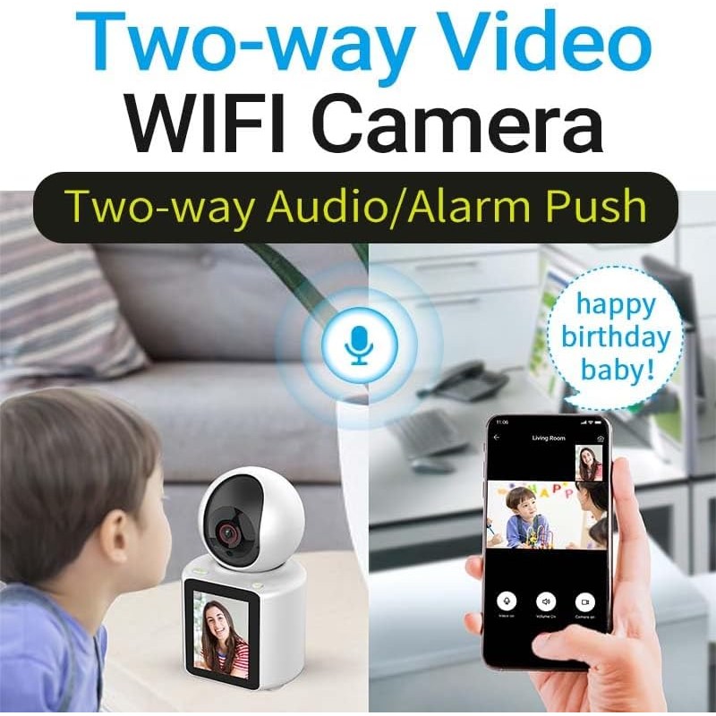 Andowl Telecamera IP WIFI videochiamata sorveglianza visione IR HD ...