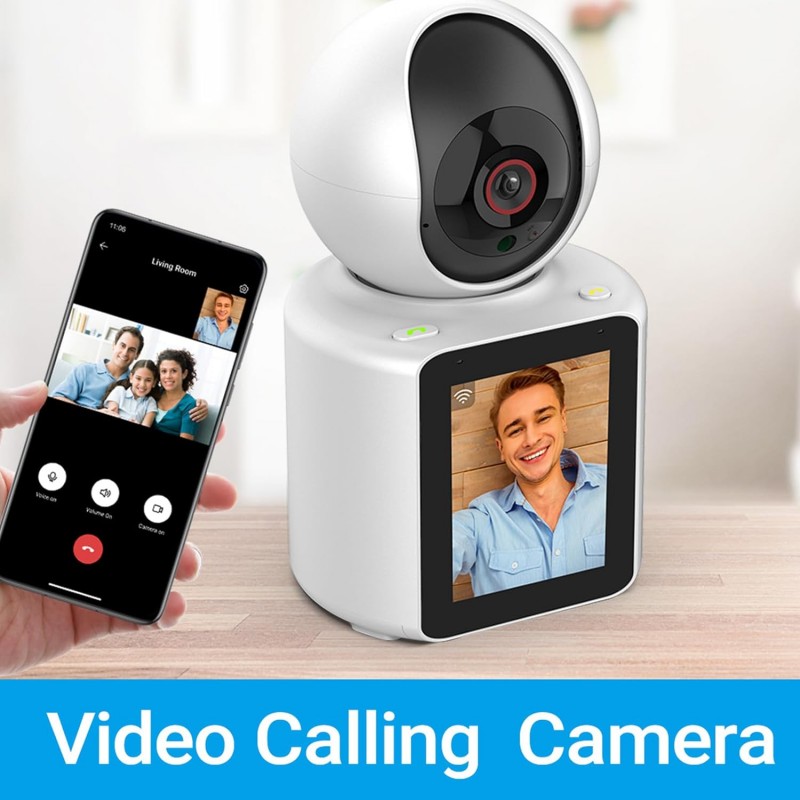 Andowl Telecamera IP WIFI videochiamata sorveglianza visione IR HD ...