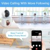 Andowl Telecamera IP WIFI videochiamata sorveglianza visione IR HD ...