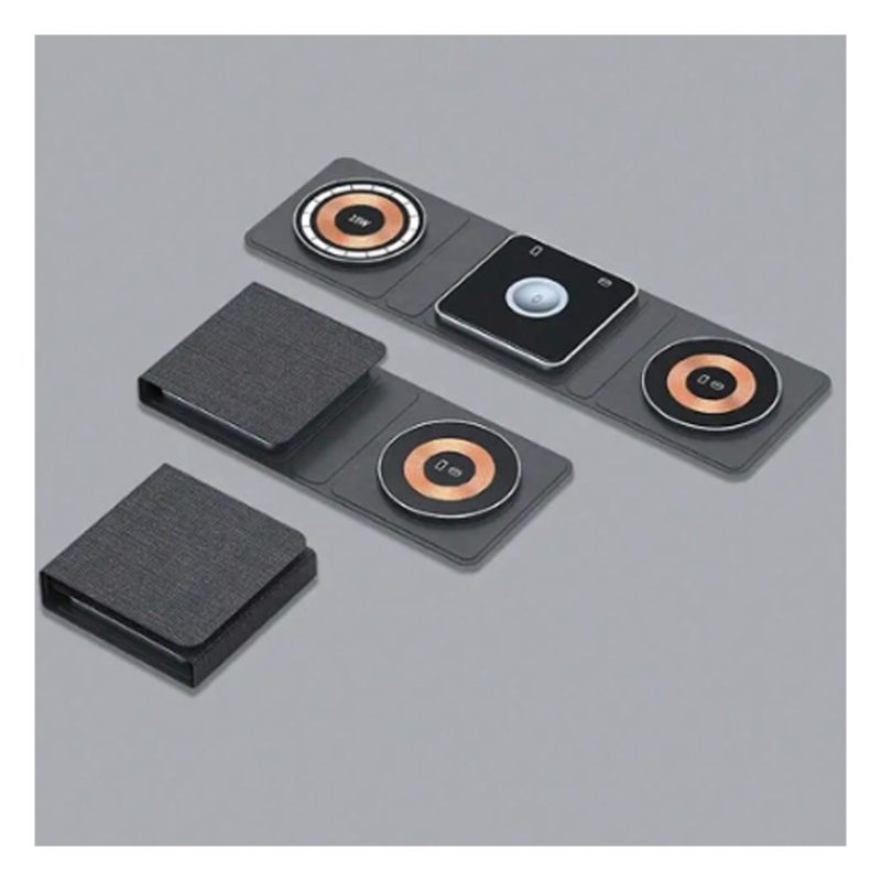 Allpress Caricatore wireless 3 in 1 Magnetico Airpods/Apple Watch/i...