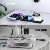 Allpress Caricatore wireless 3 in 1 Magnetico Airpods/Apple Watch/i...