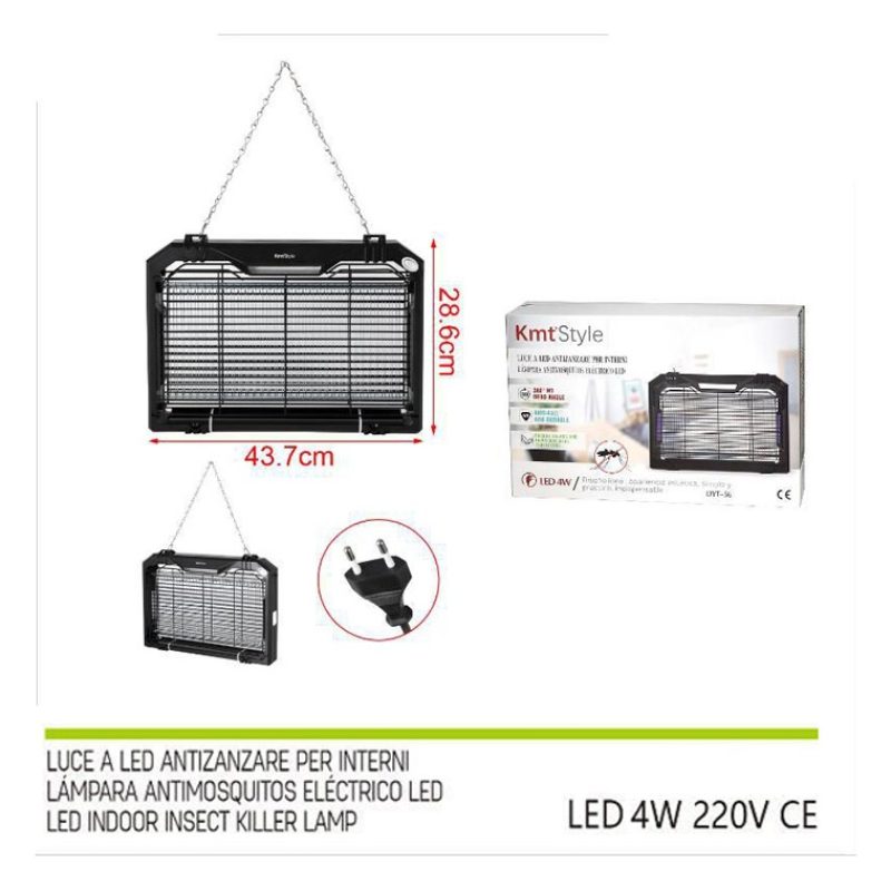 Kmt Style Zanzariera elettrica contro mosche zanzare luce UV LED an...