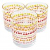 Cerve Set 6 bicchieri Cerve in vetro da 220 cc Bicchiere Colorati p...