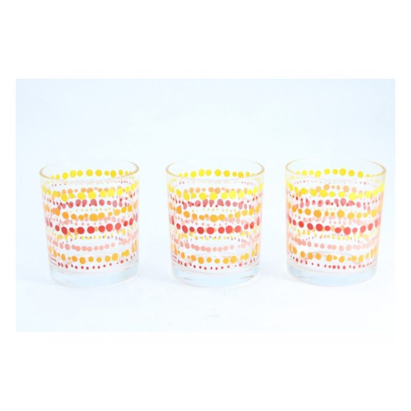 Cerve Set 6 bicchieri Cerve in vetro da 220 cc Bicchiere Colorati p...