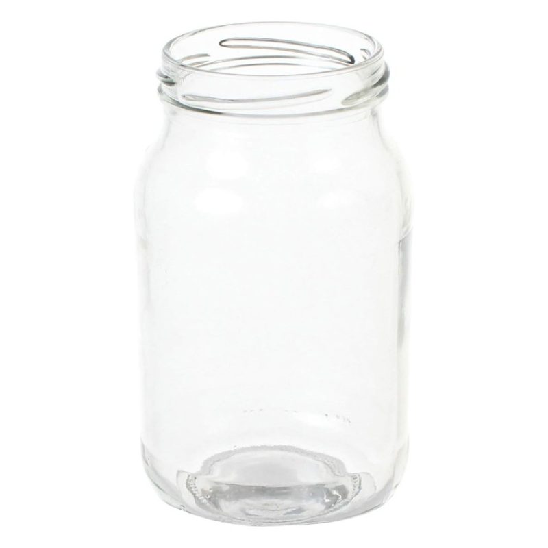 Cerve 4x Bicchiere Barattolo Tappo con Foro e Cannuccia 450 ml per ...