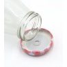 4x Bicchiere Barattolo Tappo con Foro e Cannuccia 450 ml per Bibite...