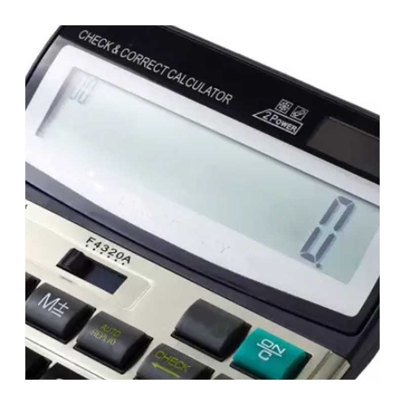 Calcolatrice Tascabile Niji 12 Cifre – Doppia Alimentazione Solare E Batteria, Tasti In Gomma, Memoria E Percentuale, 7,5x12 Cm