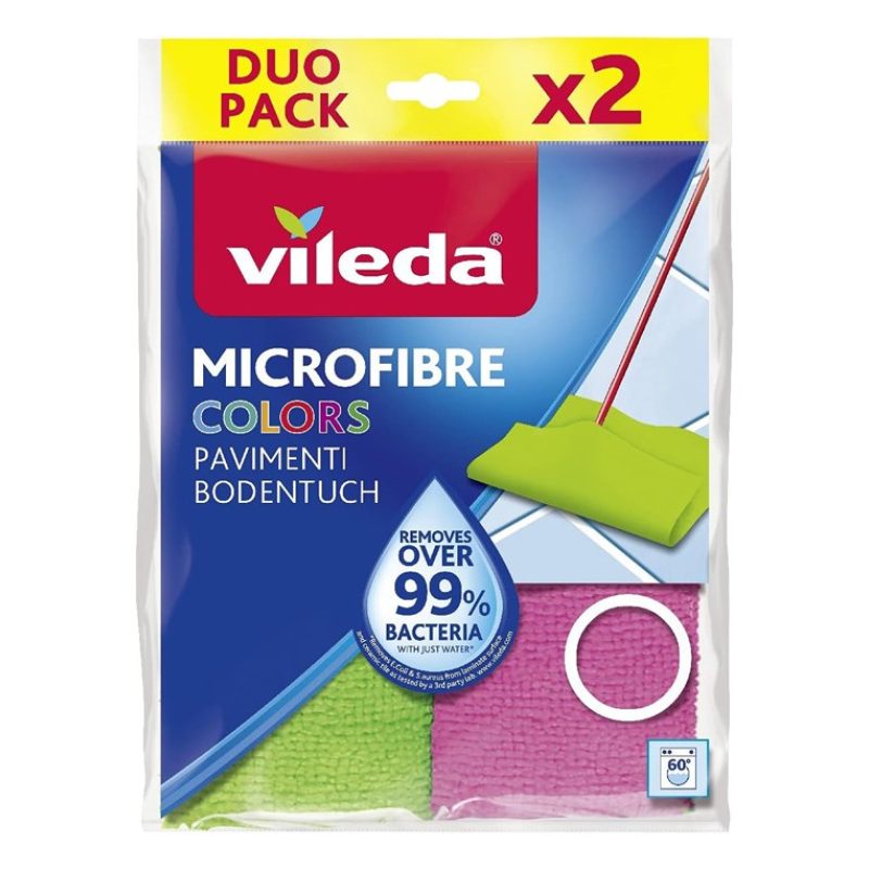 Vileda Panni lava pavimenti 4 pezzi in Microfibra Vileda igiene Col...