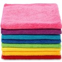 Vileda Microfibra Colors 9 Panni Lavabili in Lavatrice Riutilizzabili 30x30 cm