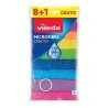 Vileda Vileda Microfibra Colors 9 Panni Lavabili in Lavatrice Riuti...