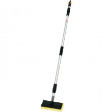 Spazzola scopa per pulizia lavaggio spazzolone telescopico auto camper camion