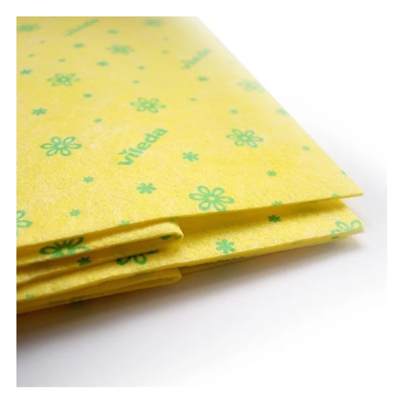 Vileda Panno giallo per pulizia pavimenti 4 pezzi 30% Microfibra Vi...