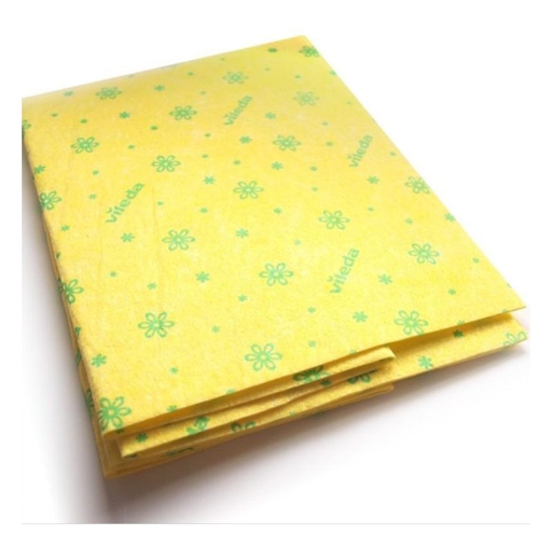 Vileda Panno giallo per pulizia pavimenti 4 pezzi 30% Microfibra Vi...
