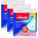 Panno lavasciuga microfirba Vileda 9 panni multiuso lavabili 34x34 cm pulizia