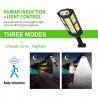 Hongu 4x Lampione faretto LED solare sensore movimento faro esterno...