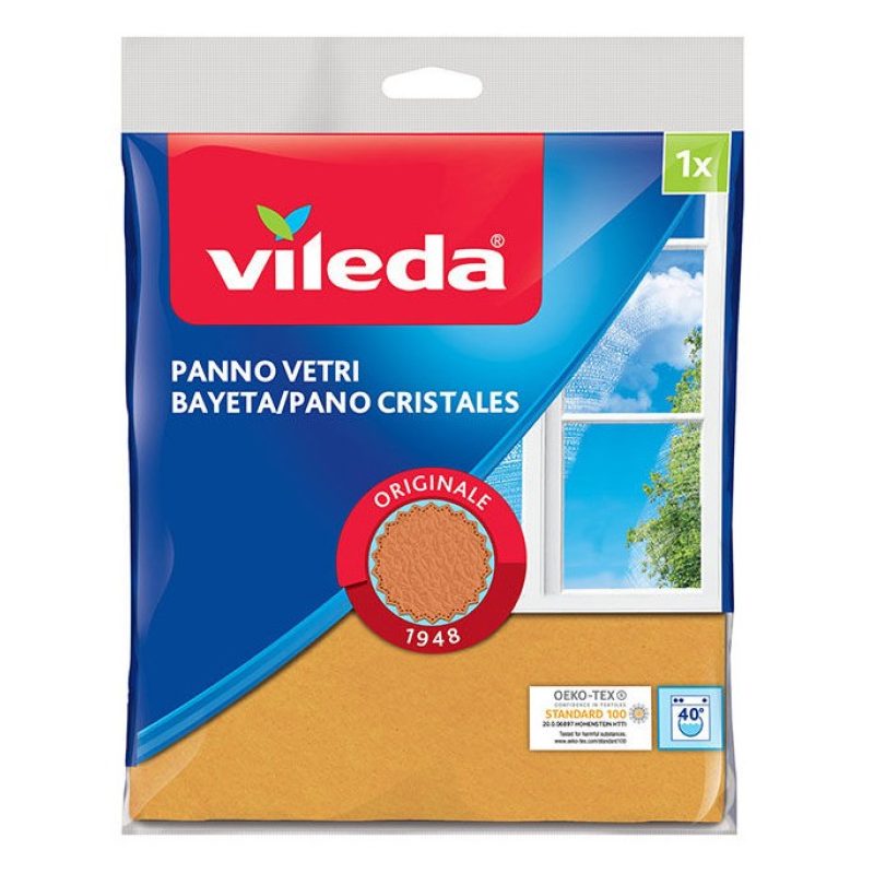 Vileda 6 pezzi VILEDA Panno Vetri e Finestre cristalli Pannovetri N...